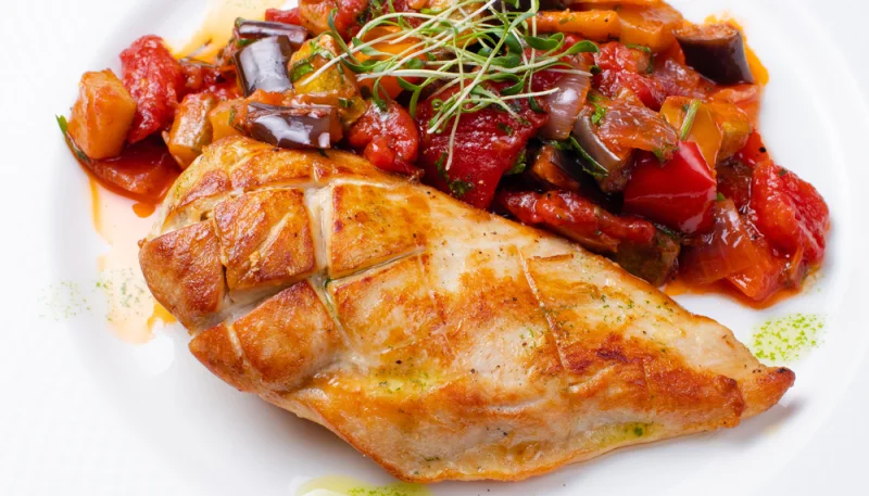 Filet de dinde et sa ratatouille