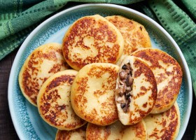 Galettes de pommes de terre farcies aux champignons