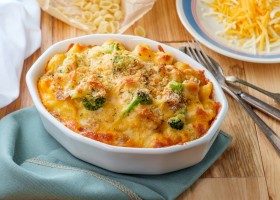 Gratin de pâtes au thon et brocolis