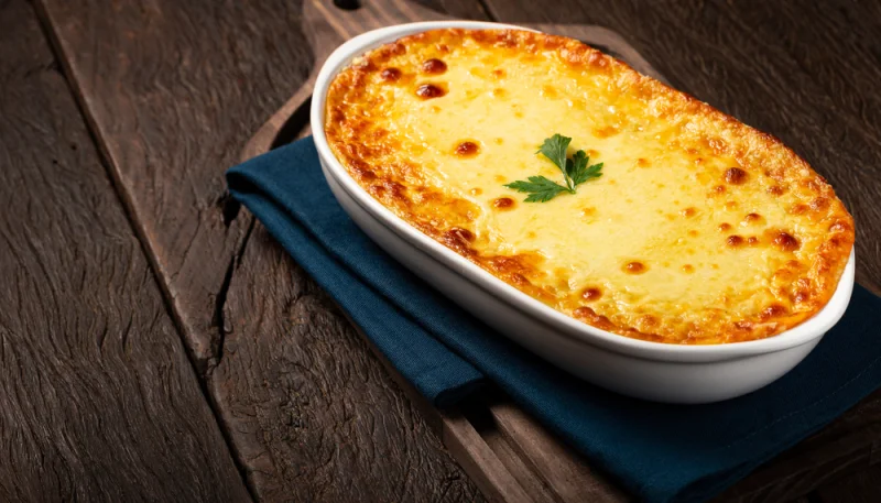 Gratin de pâtisson aux épices et lait de coco