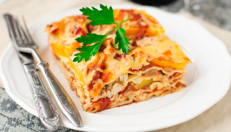 Lasagnes potiron courgette