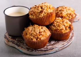 Muffins aux figues et crumble aux noisettes