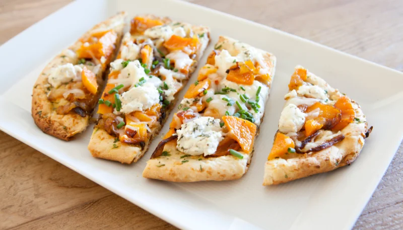 Pizza aux légumes d'automne