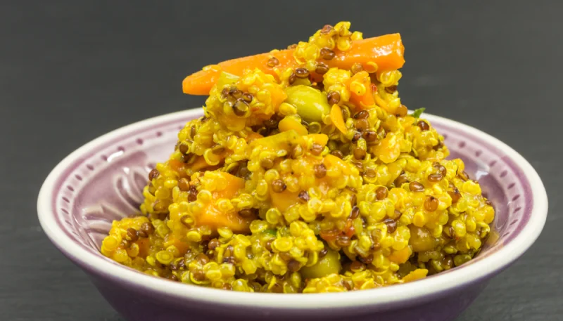 Risotto de quinoa à l'indienne
