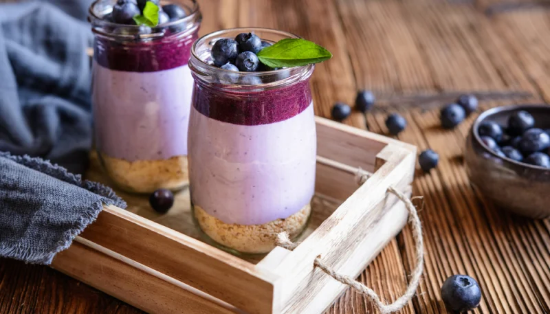 Verrines de cheesecake aux fruits rouges