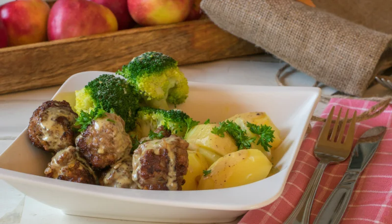 Boulettes de boeuf aux légumes d'automne