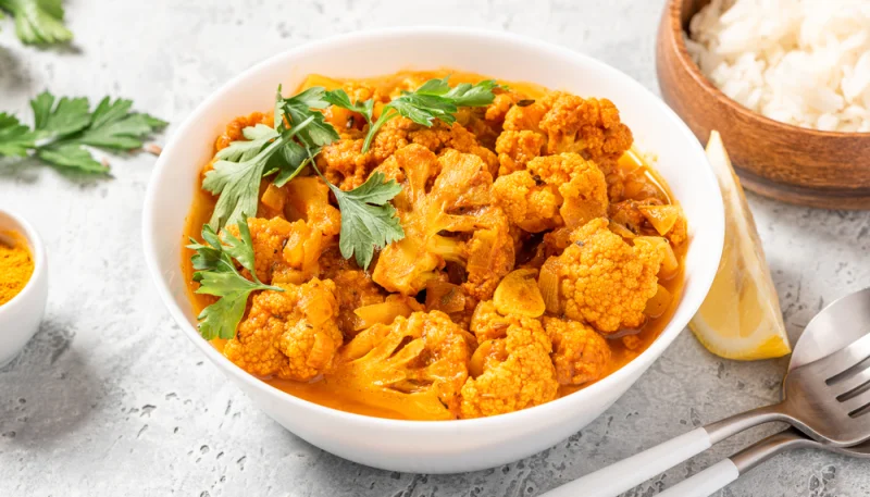 Chou-fleur rôti au curcuma