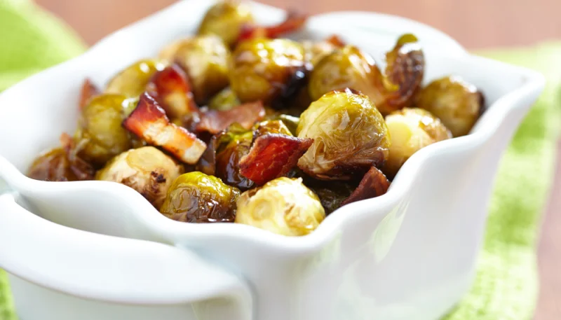 Choux de Bruxelles aux lardons et marrons