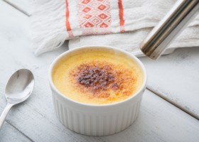 Crème brûlée aux raisins