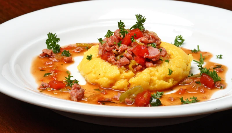 Polenta au chorizo