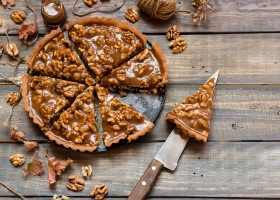 Tarte aux noix et au caramel beurre salé