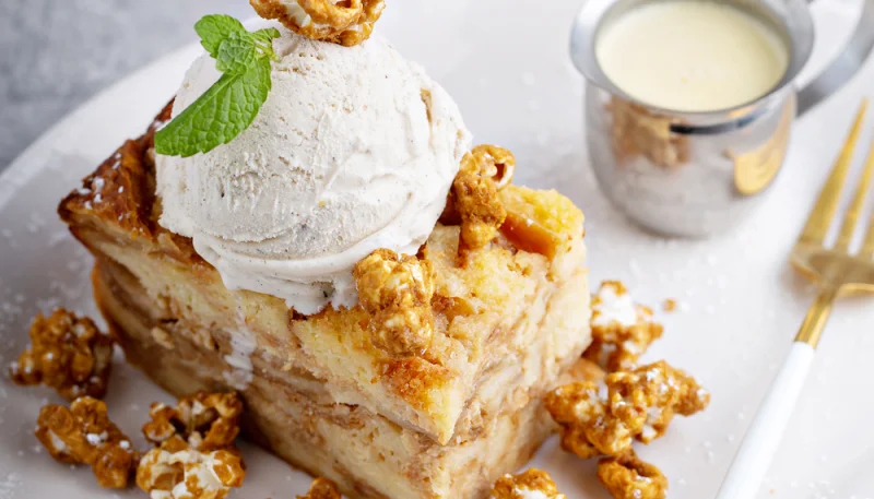 Terrine aux pommes et caramel