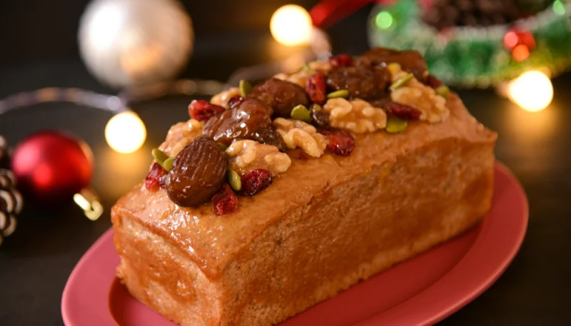Cake aux marrons glacés