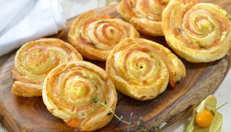 Feuilletés au saumon