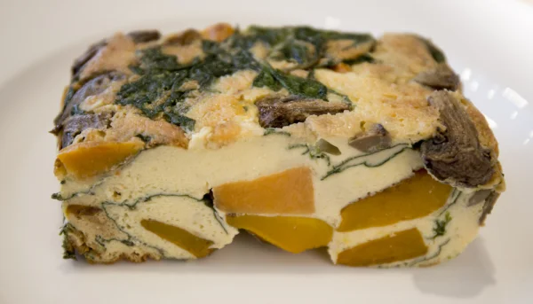 Frittata aux champignons et patate douce