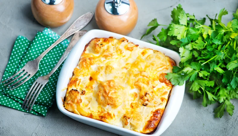 Gratin de chou-fleur au chorizo