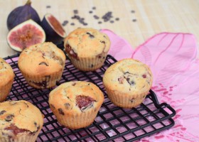 Muffins aux figues et pépites de chocolat