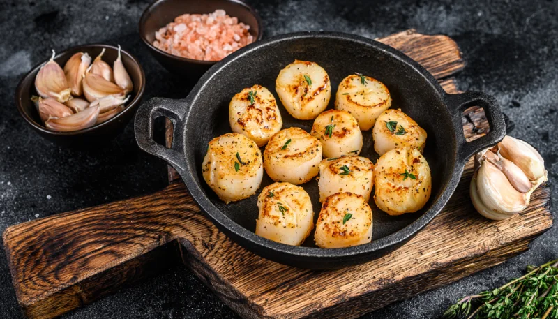 Pétoncles poêlés