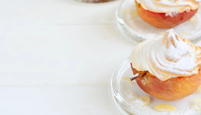 Pommes au four meringuées