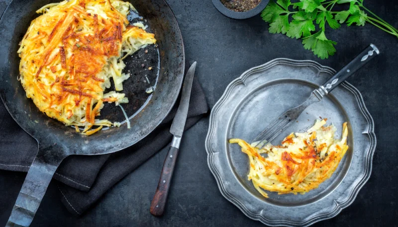Rösti aux poireaux