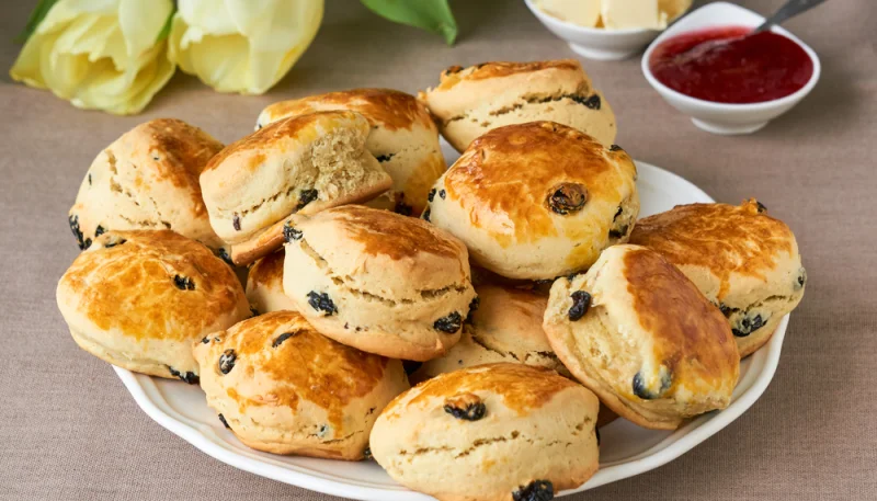 Scones aux raisins