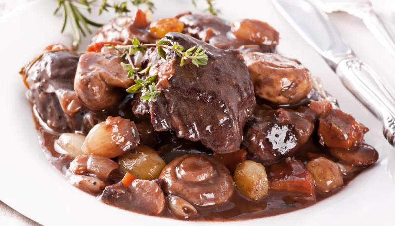 Bœuf bourguignon au four