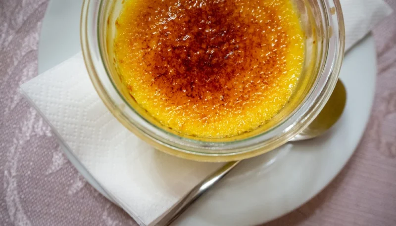 Flan pomme banane express