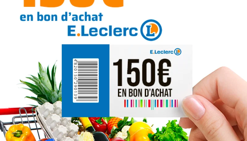 Remportez 150€ pour faire vos courses dans votre supermarché