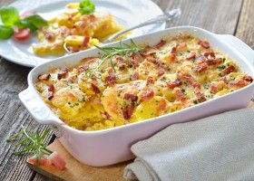 Gratin dauphinois à la pancetta
