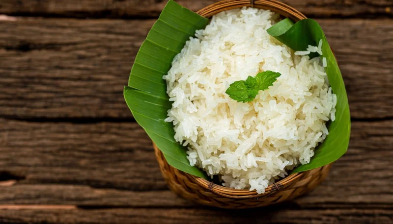Riz gluant