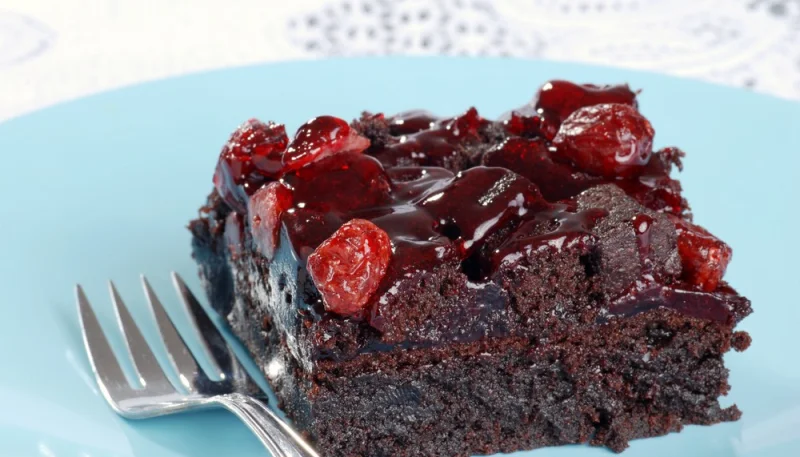 Brownie aux cranberries