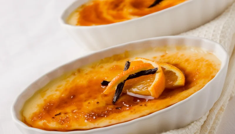 Crème brûlée à l'orange
