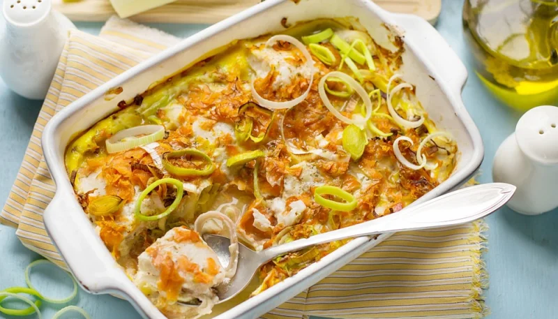 Gratin de cabillaud aux petits légumes