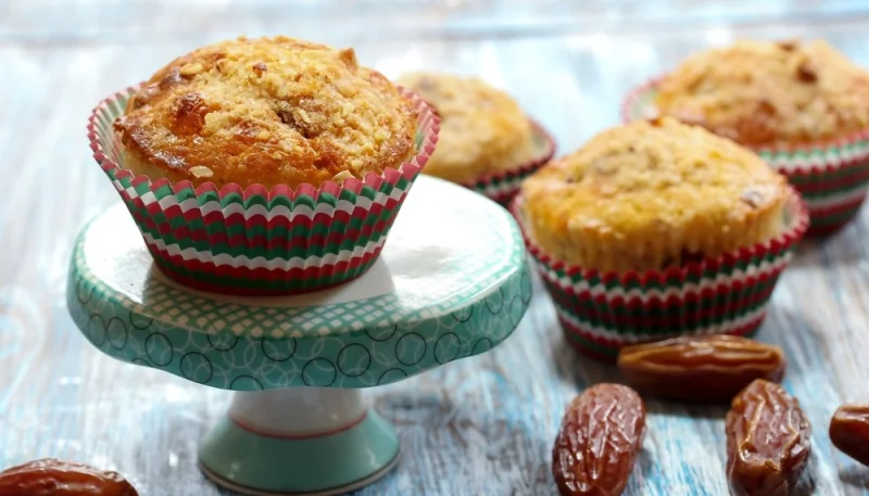 Muffins aux dattes et au citron