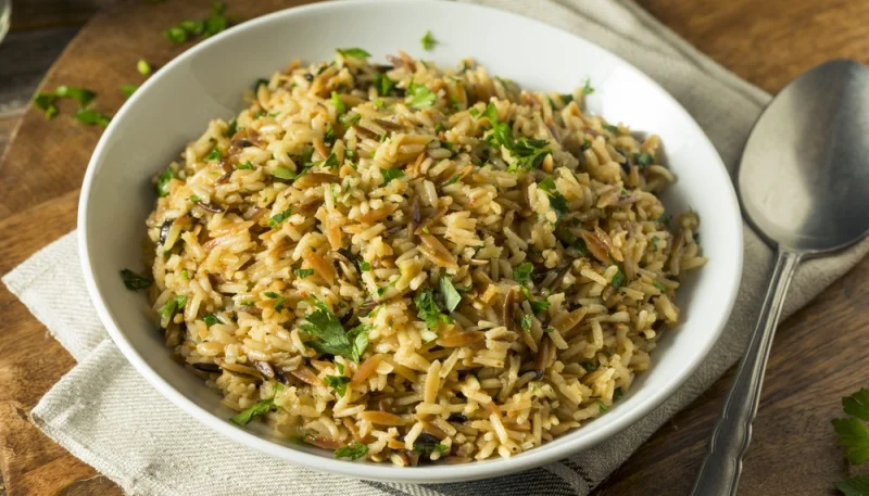 Riz pilaf au four
