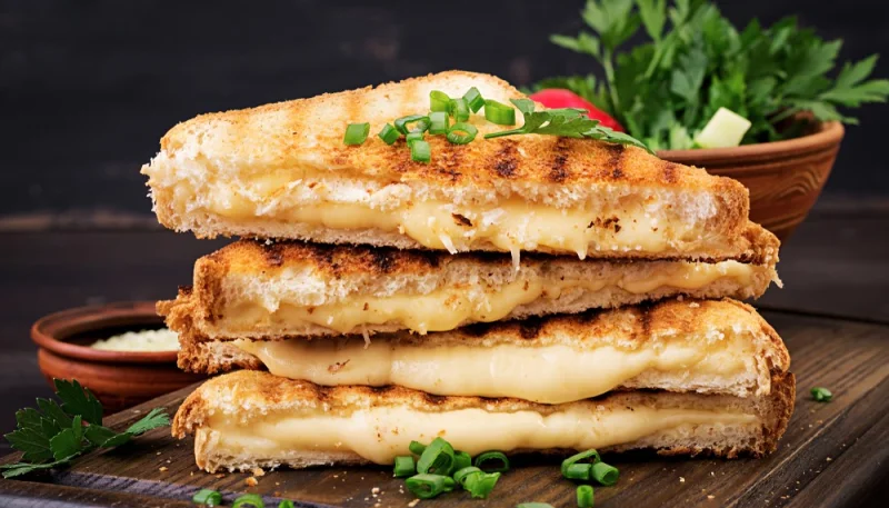 Croque-monsieur au saumon et mozzarella