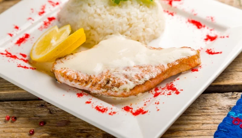 Filet de lieu jaune à la crème d'agrumes