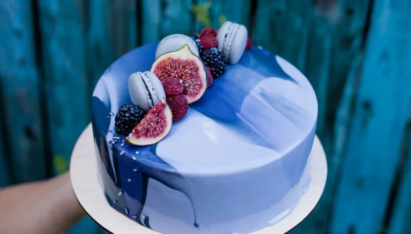 Glaçage miroir bicolore