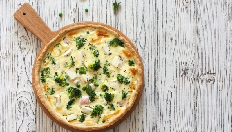 Quiche au brocoli et au camembert