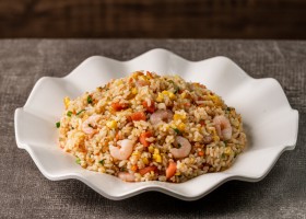 Riz cantonnais aux crevettes