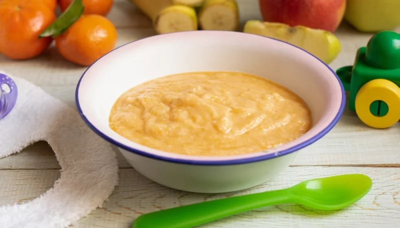 Compote mandarine, pomme et mangue