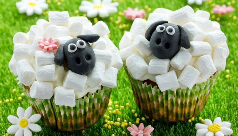 Cupcakes agneau de Pâques