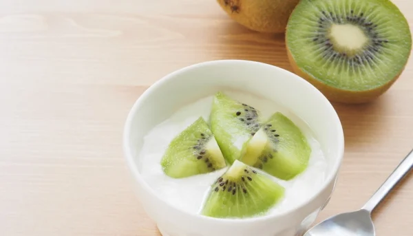 Mousse de kiwi au fromage blanc