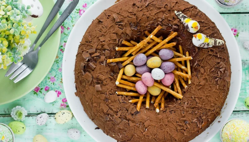 Nid de Pâques choco-noisette