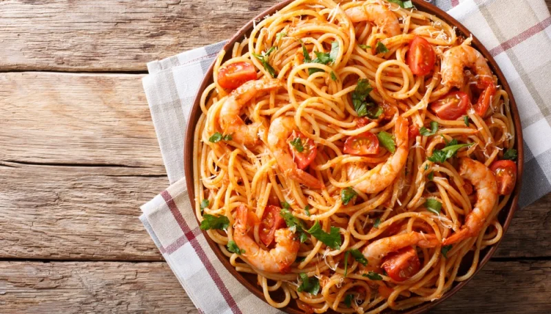 One pot pasta aux crevettes