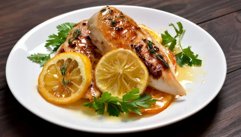 Poulet mariné aux agrumes