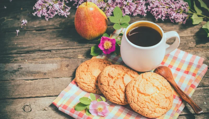 Cookies poires, chocolat blanc et noix de coco