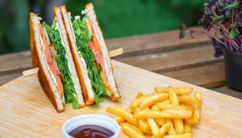 Croque-monsieur au saumon