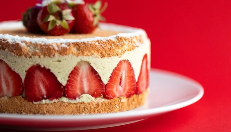 Fraisier de Pâques à la ricotta