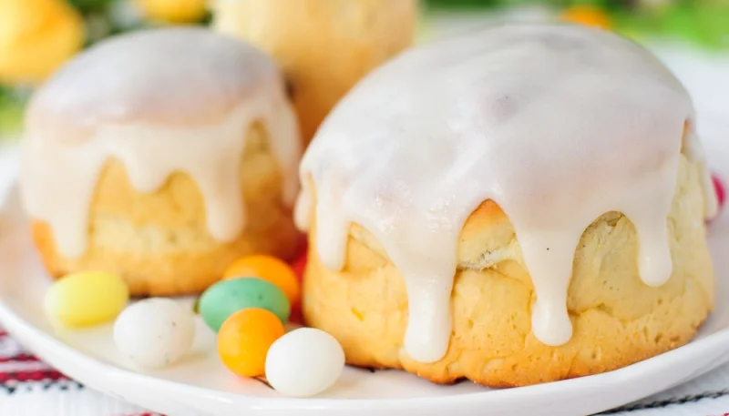 Gâteau brioché russe de Pâques